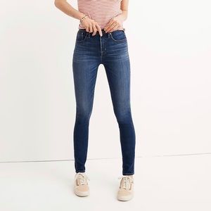 Madewell Petite 10" High-Rise Skinny Jeans in Danny Wash: TENCEL™ Denim Edition